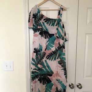 Moterhood Maternity Hawaiian Print Nursing Dress M